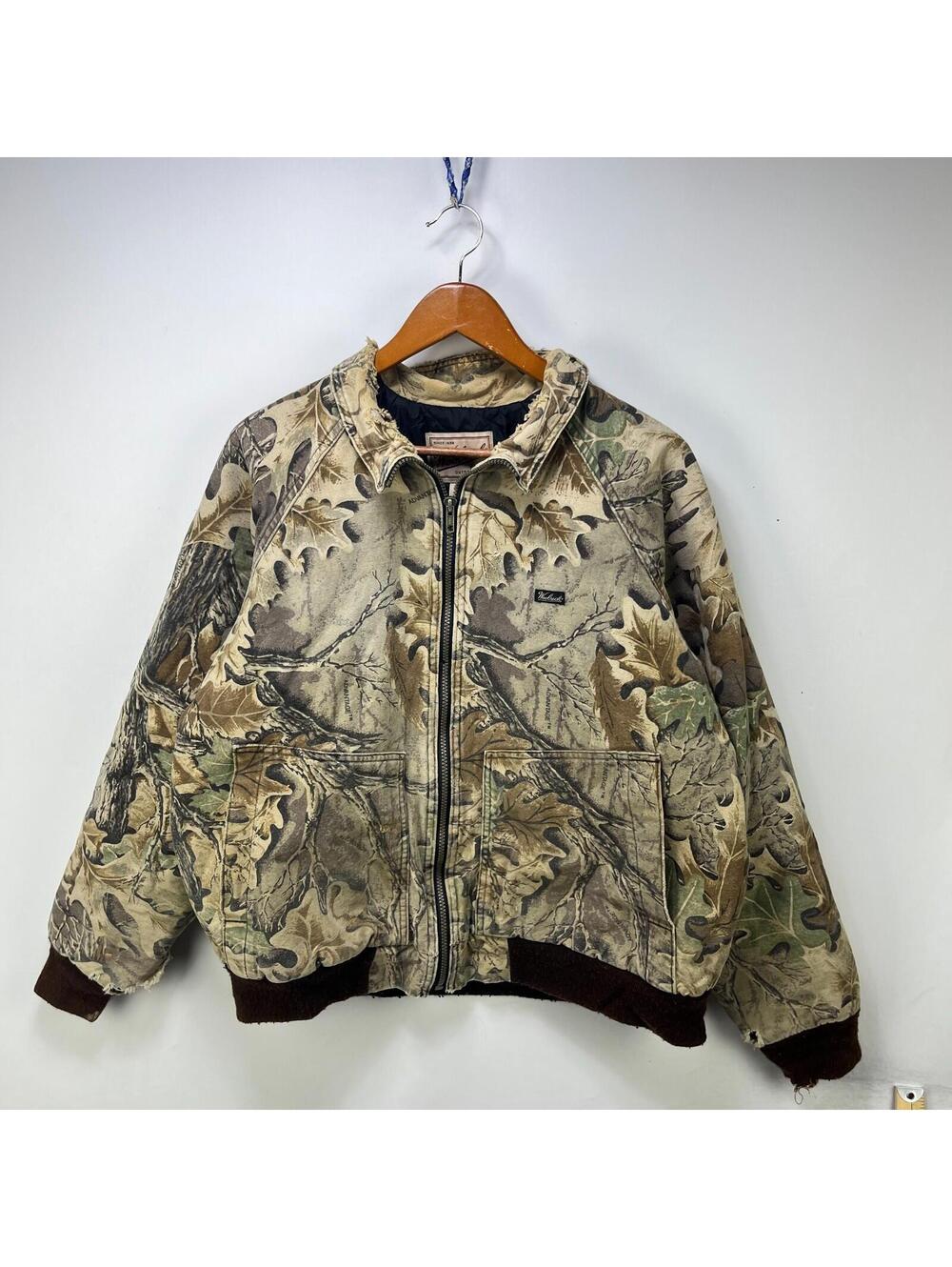 Vintage Realtree Camo Detroit Style Jacket Large Bomber